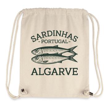 Sardinhas Portugal Algarve Fish Design - Stanley/Stella Recycled Gym Bag - natural - Front