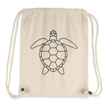 Sea Turtle | Mosaic Style Ocean Protection - Stanley/Stella Recycled Gym Bag - natural - Front
