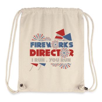 Firework Director – I Run, You Run - Stanley/Stella Recycled Gym Bag - natural - Front