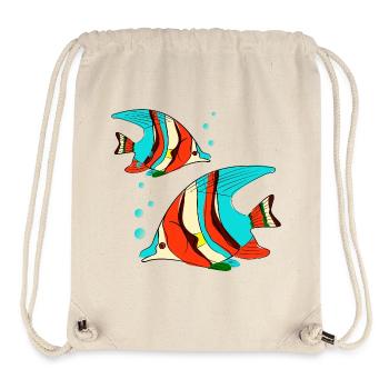 Fish in bright colors - Stanley/Stella Recycled Gym Bag - natural - Front