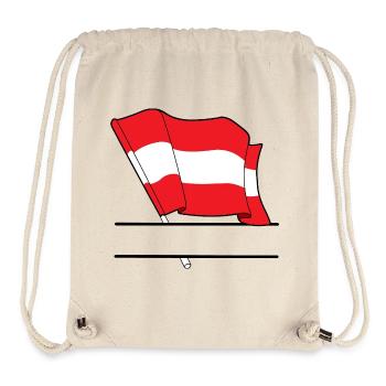 Drapeau autrichien – Espace de noms - Sac à cordon recyclé Stanley/Stella - blanc naturel - Devant