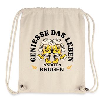 Enjoy Life – Funny Beer Saying Retro - Stanley/Stella Recycled Gym Bag - natural - Front