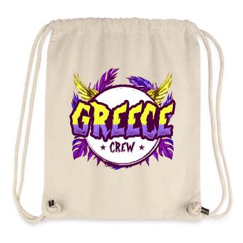 Équipe de la Grèce Colorée - Sac à cordon recyclé Stanley/Stella - blanc naturel - Devant