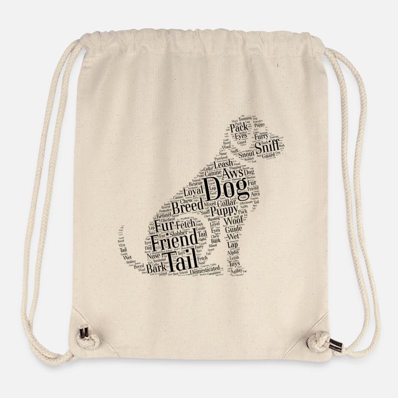Dog Cloud - Stanley/Stella recycelter Gym Bag - Naturweiß