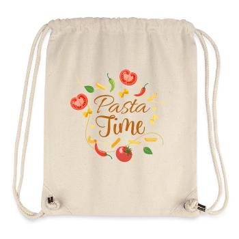 Pasta Time – Funny Italian Food & Pasta Lover Desi - Stanley/Stella Recycled Gym Bag - natural - Front