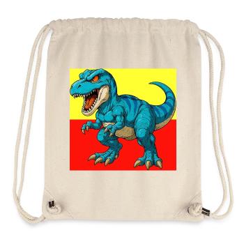 dinosaure - Sac à cordon recyclé Stanley/Stella - blanc naturel - Devant