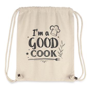 Im a GOOD COOK Chef Chalk - Sac à cordon recyclé Stanley/Stella - blanc naturel - Devant