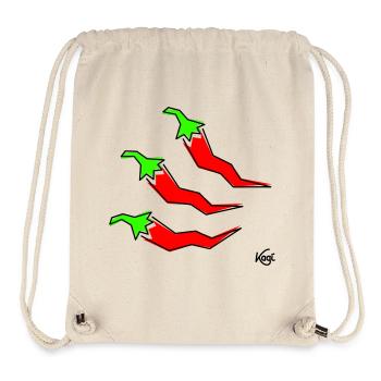three pepperonis - Stanley/Stella Recycled Gym Bag - natural - Front