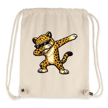 Dabbing Gepard Cheetah Leopard Design - Stanley/Stella Recycled Gym Bag - natural - Front