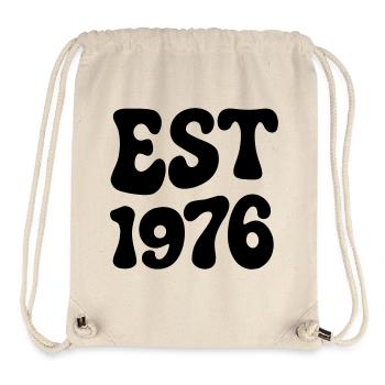 Born in 1976 - Stanley/Stella Recycled Gym Bag - natural - Front
