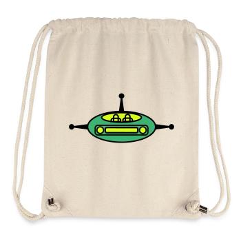 Planeur spatial - Sac à cordon recyclé Stanley/Stella - blanc naturel - Devant
