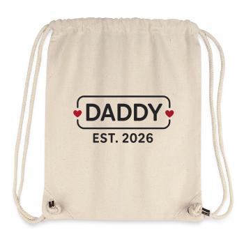 DADDY 2026 Stolzer werdender Vater - Stanley/Stella recycelter Gym Bag - Naturweiß - Vorne