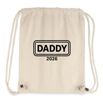DADDY 2026 Stolzer werdender Vater - Stanley/Stella recycelter Gym Bag - Naturweiß - Vorne