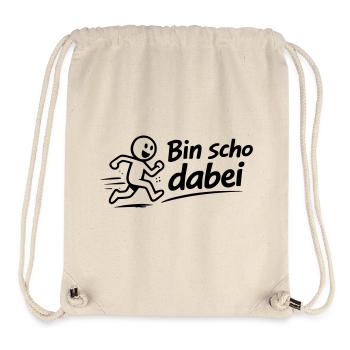 Bin scho dabei - Stanley/Stella recycelter Gym Bag - Naturweiß - Vorne