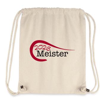 Meister 2026 Meisterschaft - Stanley/Stella recycelter Gym Bag - Naturweiß - Vorne
