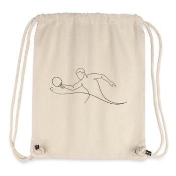Table Tennis Table Ping Pong Ball Sports Smashing - Stanley/Stella Recycled Gym Bag - natural - Front