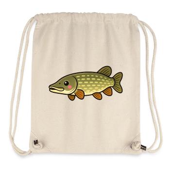 Cute Pike Kids Angeldesign - Stanley/Stella recycelter Gym Bag - Naturweiß - Vorne