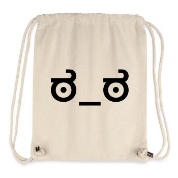 Look of Disapproval - dark - Stanley/Stella Recycled Gym Bag - natural - Front
