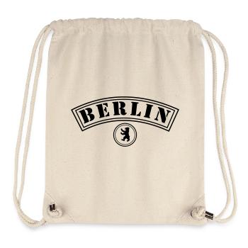 Berlin mit Bär - Stanley/Stella recycelter Gym Bag - Naturweiß - Vorne