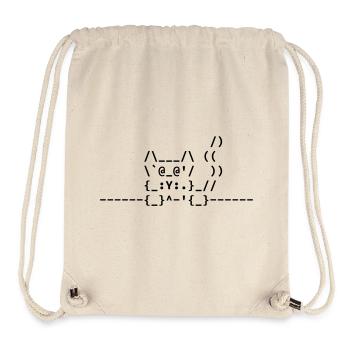 Ascii Katze - Stanley/Stella recycelter Gym Bag - Naturweiß - Vorne