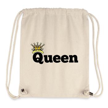 Königin goldene Krone - Stanley/Stella recycelter Gym Bag - Naturweiß - Vorne