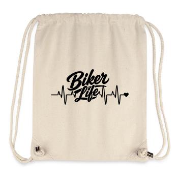 Biker heart rate - Stanley/Stella Recycled Gym Bag - natural - Front