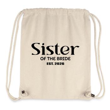 Sister of the bride 2026 - Stanley/Stella Recycled Gym Bag - natural - Front