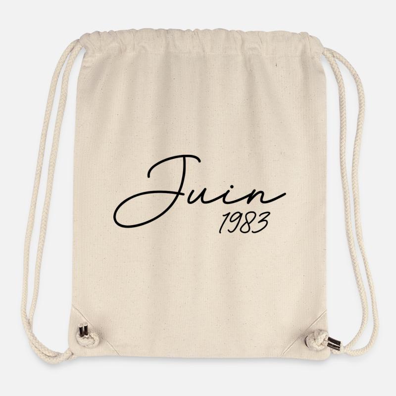 1983 Birthday June 1983 Gift June 1983 - Stanley/Stella Recycled Gym Bag - natural