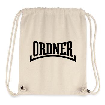Ordner (Ordnung / Security / Black) - Stanley/Stella recycelter Gym Bag - Naturweiß - Vorne