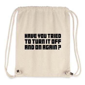 Turn it off and on again - Stanley/Stella Recycled Gym Bag - natural - Front