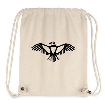 Emblème Condor - Sac à cordon recyclé Stanley/Stella - blanc naturel - Devant