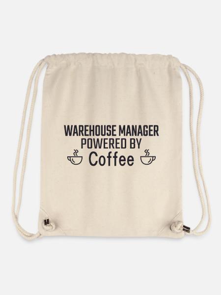 Warehouse Manager Powered By Coffee - Stanley/Stella recycelter Gym Bag - Naturweiß
