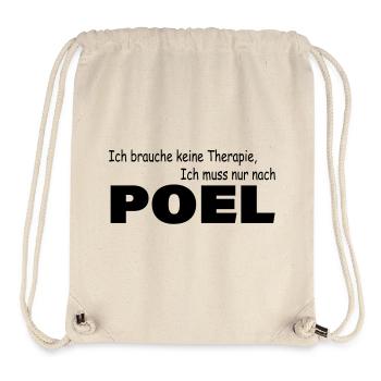 Thérapie POEL - Sac à cordon recyclé Stanley/Stella - blanc naturel - Devant