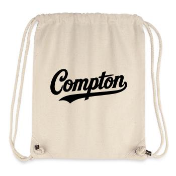Compton Shirt Retro Vintage Old school Rap hip hop - Stanley/Stella recycelter Gym Bag - Naturweiß - Vorne