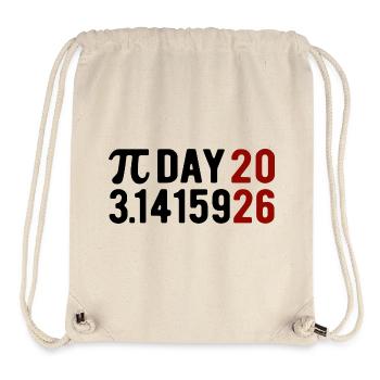 Pi Day 2026 avec le jeu des chiffres | Numéro de district 3.1415 - Sac à cordon recyclé Stanley/Stella - blanc naturel - Devant
