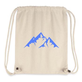Blue mountain silhouette - Stanley/Stella Recycled Gym Bag - natural - Front