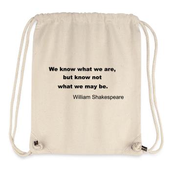 William Shakespeare Quote - Stanley/Stella Recycled Gym Bag - natural - Front