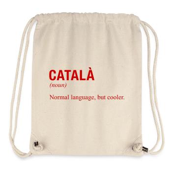 CATALAN Language Katalanisch Katalanische Sprache - Stanley/Stella Recycled Gym Bag - natural - Front