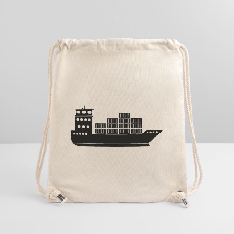 Seecontainerschiff oder Boot mit Containern Stanley/Stella recycelter Gym Bag