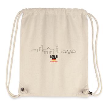 Bold German Flag Typography - Stanley/Stella Recycled Gym Bag - natural - Front