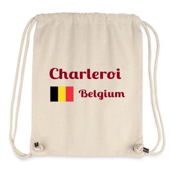 Charleroi Belgien - Stilvolle Drucke - Stanley/Stella recycelter Gym Bag - Naturweiß - Vorne