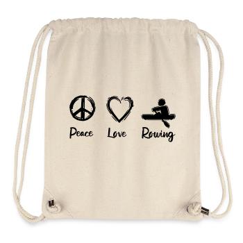 Ruder Liebe - Stanley/Stella recycelter Gym Bag - Naturweiß - Vorne