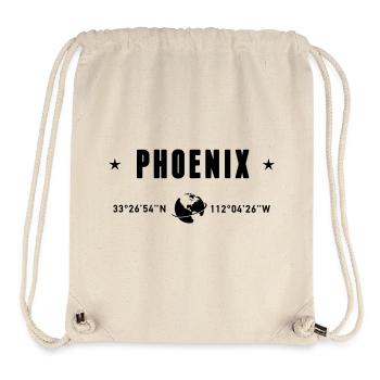 Phoenix Arizona Coordinates Planet Earth - Stanley/Stella Recycled Gym Bag - natural - Front