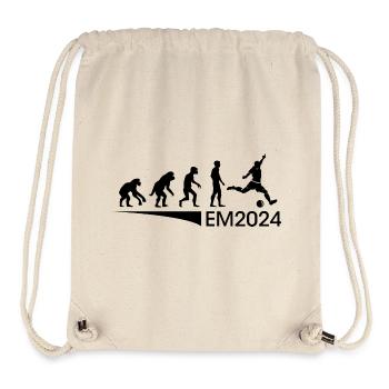 EM 2024 Evolution Fußball Fan Mannschaft Symbol - Stanley/Stella recycelter Gym Bag - Naturweiß - Vorne