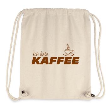 ICH LIEBE KAFFEE - Stanley/Stella recycelter Gym Bag - Naturweiß - Vorne