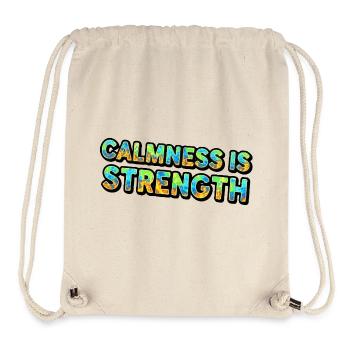 Le calme est la force Tie-Dye - Sac à cordon recyclé Stanley/Stella - blanc naturel - Devant
