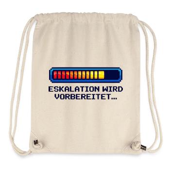 „Eskalations Shirt“ – Nerd & Geek Style (deutsch) - Stanley/Stella recycelter Gym Bag - Naturweiß - Vorne