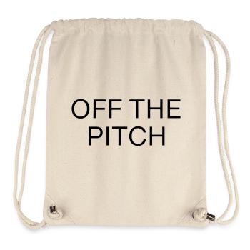 Off the Pitch Typografie Umriss - Stanley/Stella recycelter Gym Bag - Naturweiß - Vorne