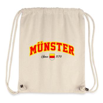 Münster City Schriftzug Banner - Stanley/Stella recycelter Gym Bag - Naturweiß - Vorne