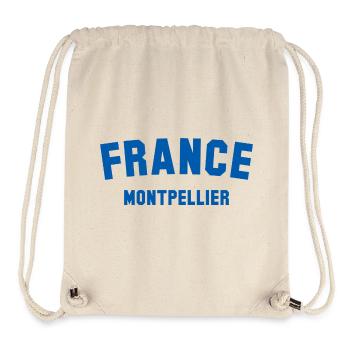 Montpellier France Frankreich - Stanley/Stella recycelter Gym Bag - Naturweiß - Vorne